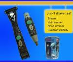 AAA Battery Hair Beard Trimmer Safety Convenient Adjustable Small Hair Clippers