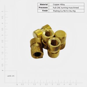 China Titanium Heat Staking Brass Knurled Nut Insert for Plastic M2 M3 M4 M5 Sensor Application on sale China Titanium Heat Staking Brass Knurled Nut Insert for Plastic M2 M3 M4 M5 Sensor Application on sale