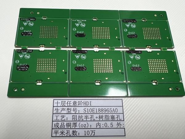 White/Black/Yellow Silkscreen HDI PCBs Impedance Control FR-4 3mil Min. Annular