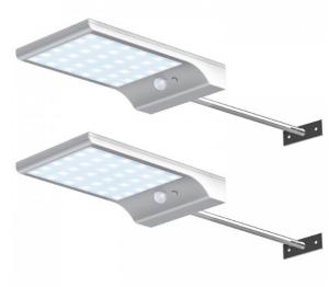 China Hot Sale Unique Lighting Outdoor Bright 36 LED Solar Lights Wall For Garden hotsale led solar yard light with remote factory