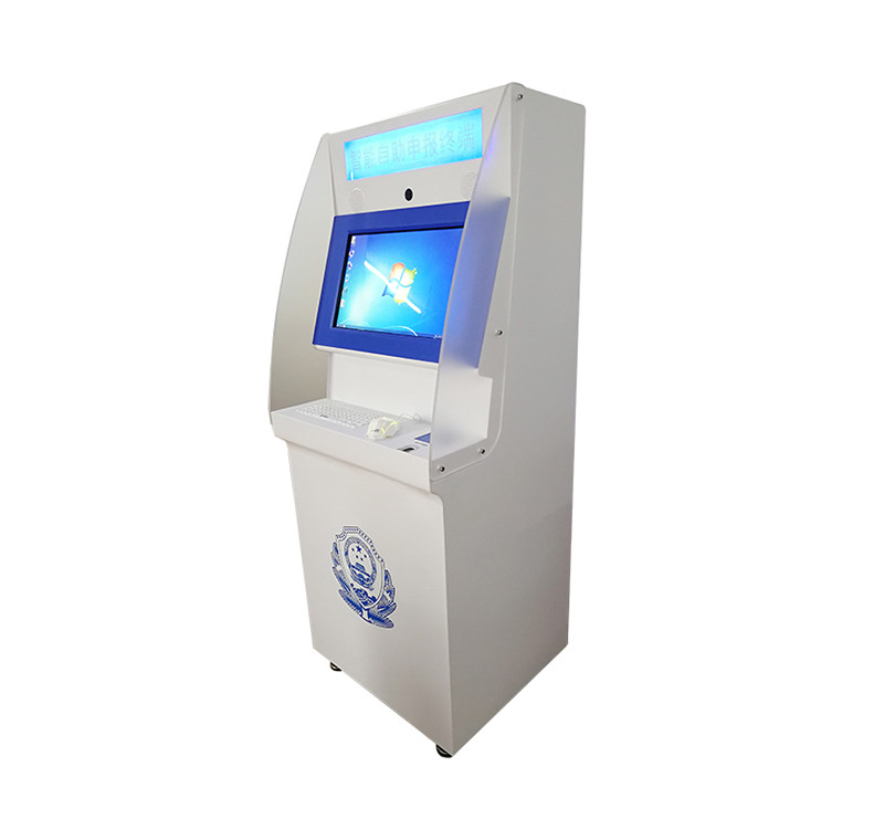 China Prepaid Cashless 1000Mbps EMV Self Service Payment Kiosk on sale