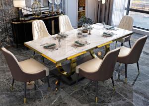 China 51''X31''X30'' Corrosion Resistant Modern Luxury Dining Table factory