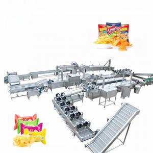 China Professional Industrial Potato Chips Production Line 380V 50HZ 1500KG factory