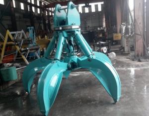 China 100% Qualified 5 cube electro hydraulic grab bucket crane grab Orange Peel Grab bucket Excavator Bucket Grapple factory