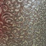 Colorful Glitter Fabric Roll Leaf Flower Pattern Customized Color Wide