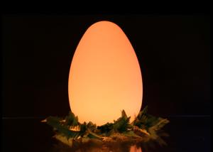 China Battery Operated Led Outdoor Furniture Egg Shaped 26×29cm Adjustable Brightness factory