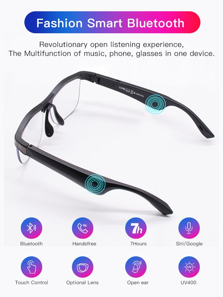 TR90 Eyeglass Frames Fashion Hot Sell 2021 Custom Logo Printed Eyeglasses For Women Metal Glasses Factory Smart Eyeglasses