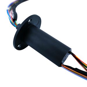 22mm OD USB 2.0 27-Way Electricity Slip Ring with Flange Mount and 2 Million RPM