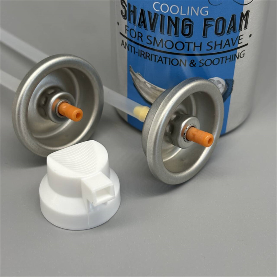 Compact Shaving Foam Valve for Travelers with Portable Design