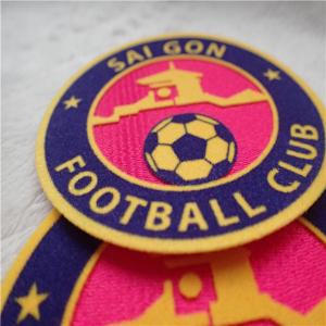 China Football Club Custom Clothing Patches Heat Transfer Tatami Flocking Smooth Garment Labels factory