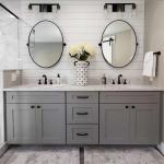 CAD Drawing Ceramic Bathroom Vanity Cabinet Wall Mounted
