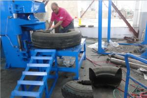 China QDJ-1200 Tire Cutter Tire Shear Waste Tire Recycling Machines factory