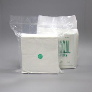 China Laser Cut Cleanroom Microfiber Wipes 4x4 400pcs 105g Polyester Knit Cloth factory
