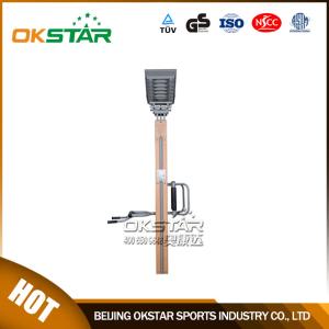 China wooden street lamp outdoor fitness equipment massager factory