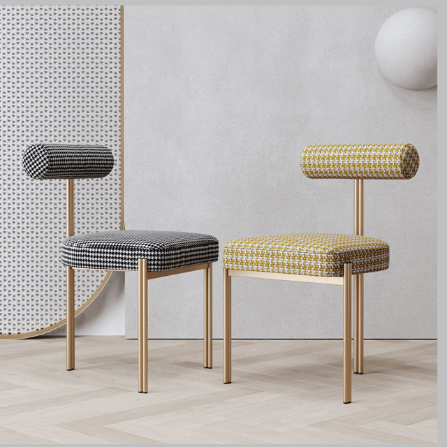 Stackable Ultra Modern Dining Chairs Restaurant Dining Chair 125mm Back Height