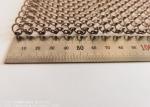 Gold Metal Aluminium Chain Link Fence Screen 5mm hole 2KG/M2