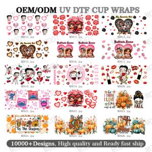 China 16oz Cold Cup Wrap Transfers For Valentine'S Day Perfect For Any Occasion And Project factory