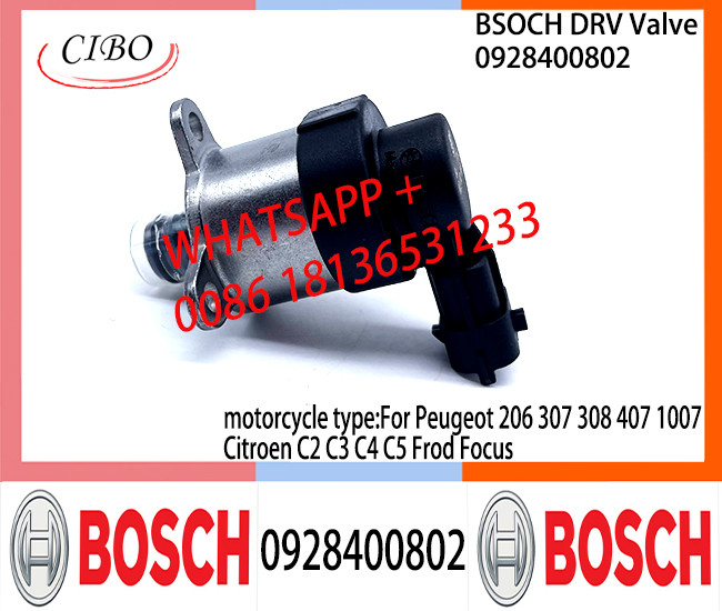 BOSCH DRV Valve 0928400802 Control Valve 0928400802 For Peugeot 206 307 308 407 1007 Citroen C2 C3 C4 C5 Frod Focus