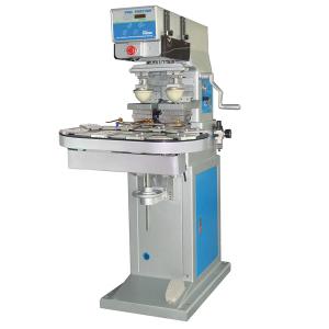 China Pneumatic 2 color page pad printing machine with conveyor for toys factory