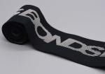Double Sided 100% Cotton Elastic Band Printed Silicone Logo For Garments