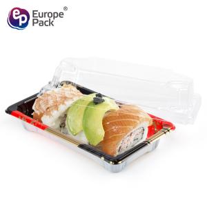 China Eco-friendly disposable plastic square sushi tary for salmon factory