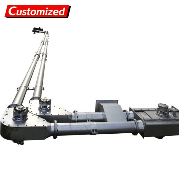 Customized stainless steel tube chain conveyors are suitable for grain, fertilizer, and feed transportation in space-saving applications.