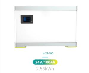China Solar Battery Rechargeable For klift Battery 24V 100Ah Lifepo4 Traction Battery Solar Kit 3kw factory