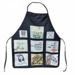 72*65cm Black Polyester Sublimation Apron Blanks For Kids And Adult