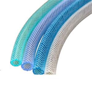 China Flexible PVC Transparent Braided Reinforced Hose Polyester fiber braided reinforced pvc hose factory