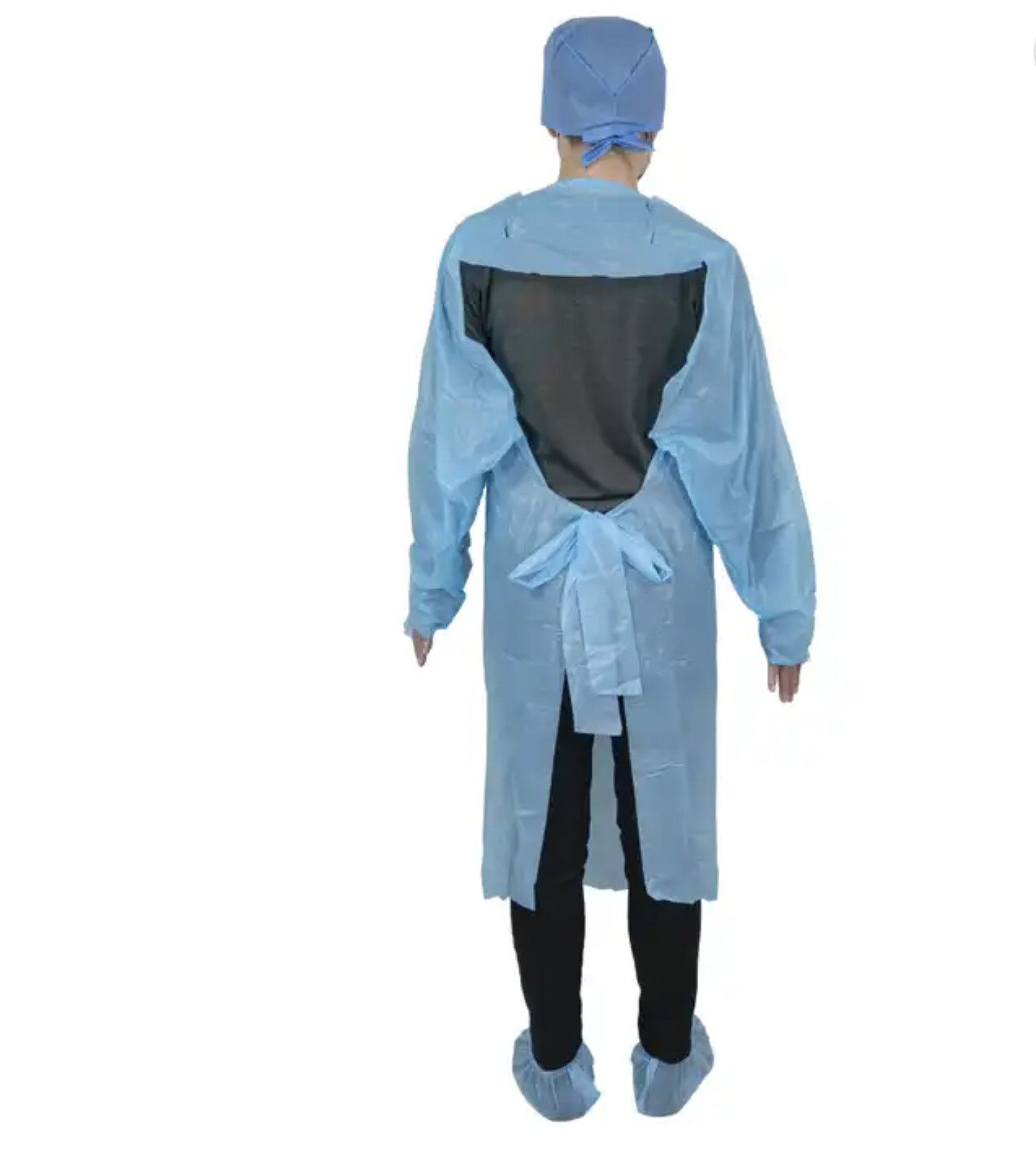Free Blue Disposable Isolation Gowns, M-XXL Sizes for Personal Protection