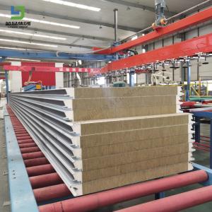 China Insulation Rock Wool Purifying Metal Sandwich Panel Wall Roof Ceiling Warehouse Workshop factory