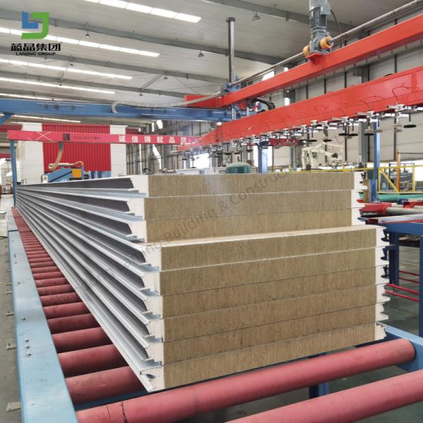 Insulation Rock Wool Purifying Metal Sandwich Panel Wall Roof Ceiling Warehouse