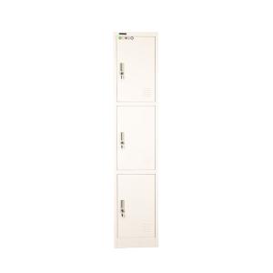 China Steel Furniture Lockable Gym 3 Doors Secure Filing Cabinet factory