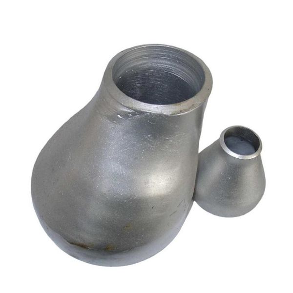 Reducing Stainless Steel Connector Welded Silver Polished Fitting Pipeline
