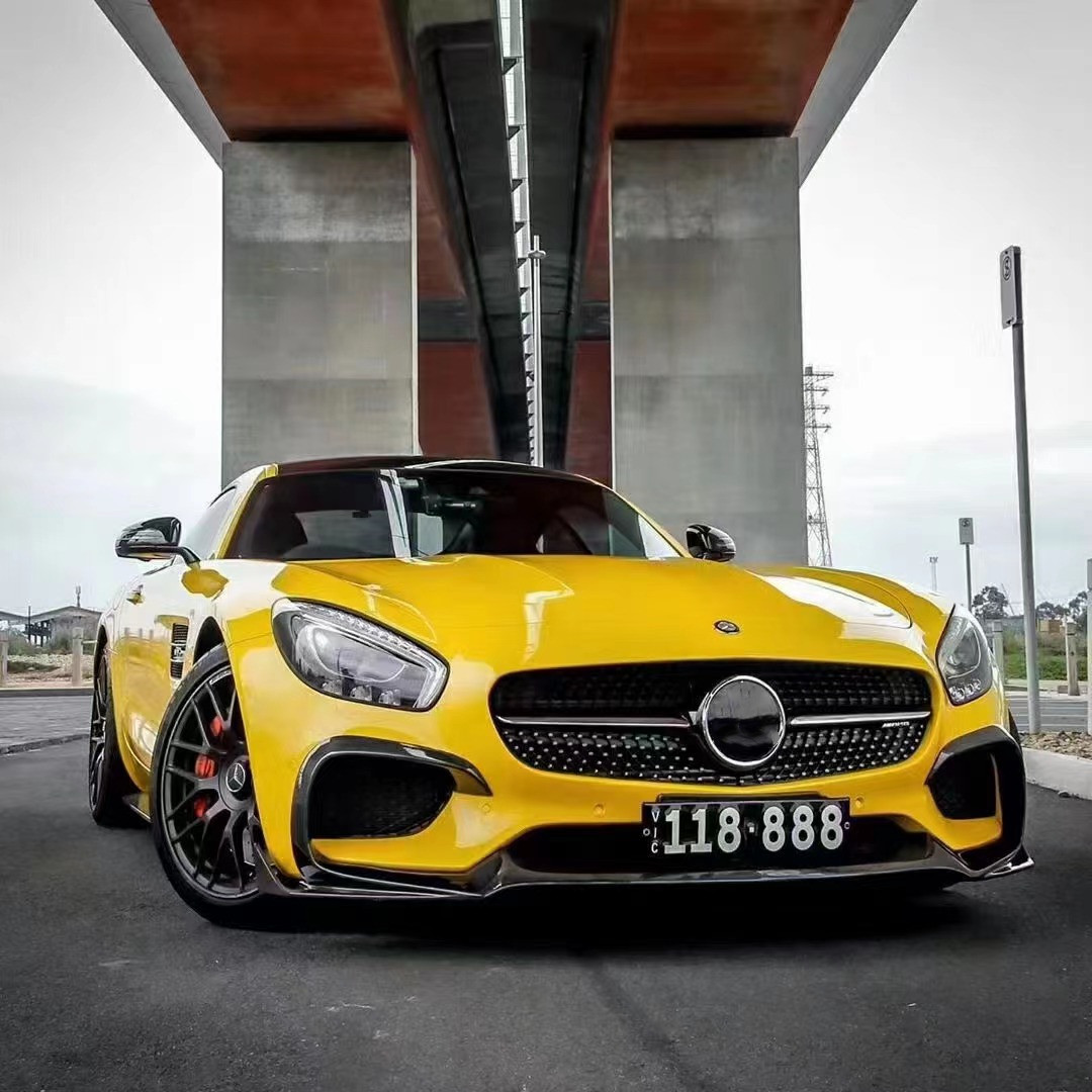 For Mercedes AMG GT Carbon Fiber Body Kit AMG GT Carbon Fiber Front Lip Diffuser Spoiler