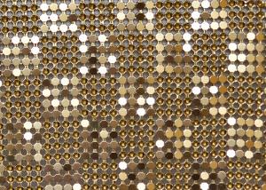 China SHUOLONG Decor Steel Metal Sequin Fabric Hotels Metal Flake Fabric factory