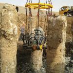 Excavator Attachment Equipment Construction Concrete Hydraulic Round Pile