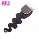 Brazilian Body Wave Human Hair Lace Closure Length 8-24'' Environmentally