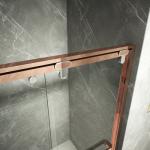 Frameless Hinged Bifold Toughened Glass Shower Screen