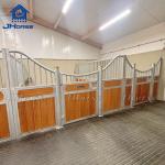 Sturdy Horse Stall Stable Customizable Sliding Door Steel Bamboo Material