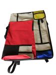 4K Hand-Held Double-Sided Drawer Bag Stitching Red And Yellow Blue Multi
