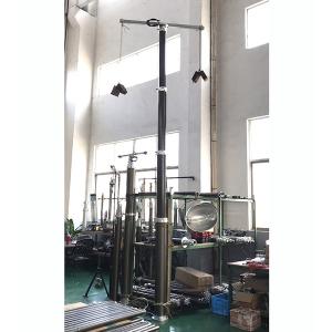 China 6m lockable CCTV pneumatic telescopic mast / CCTV poles/ aluminum telescoping mast factory
