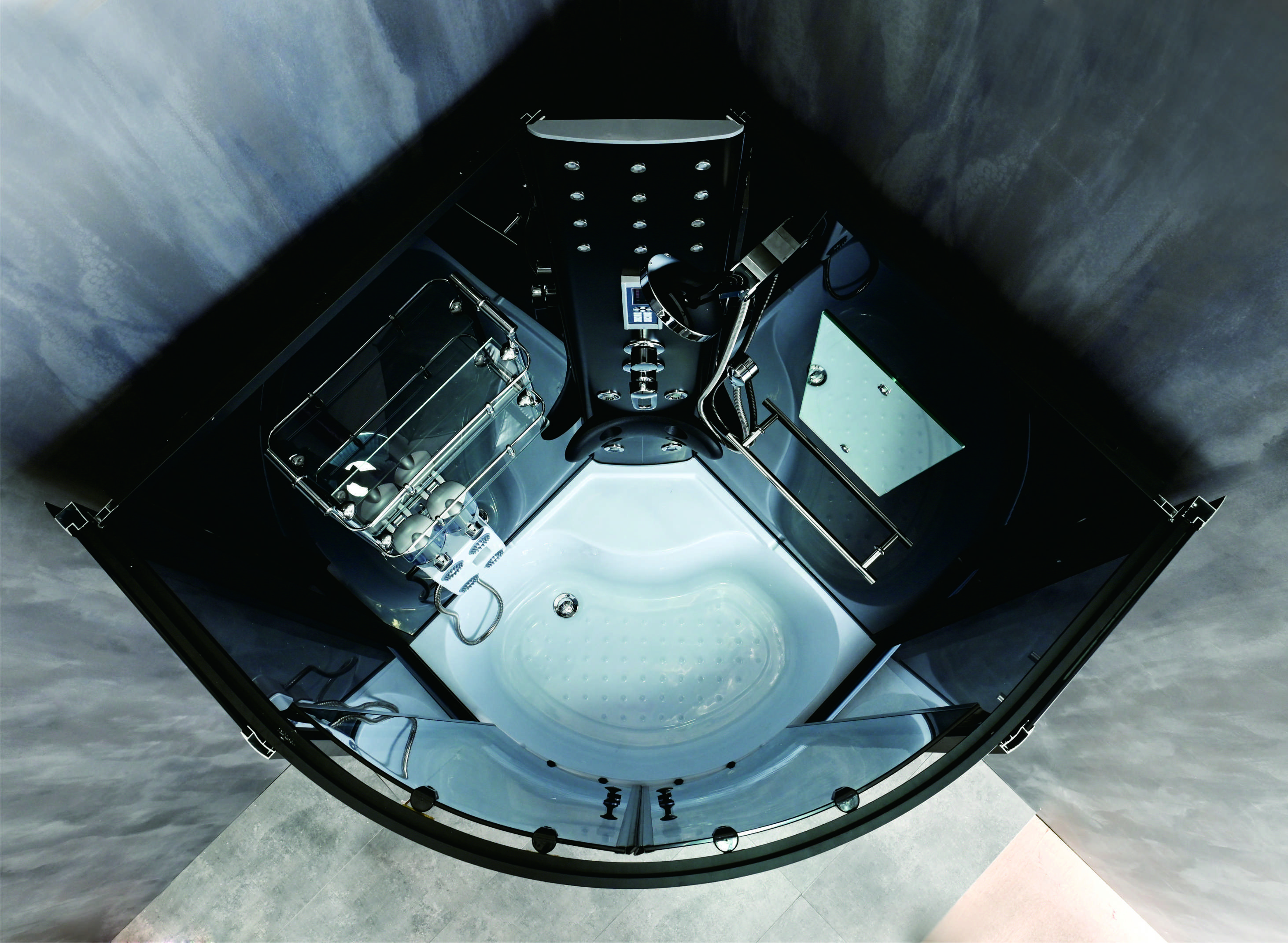 Customizable Sliding Shower Room With Satin Alum Profile And Tempered Glass For Luxurious