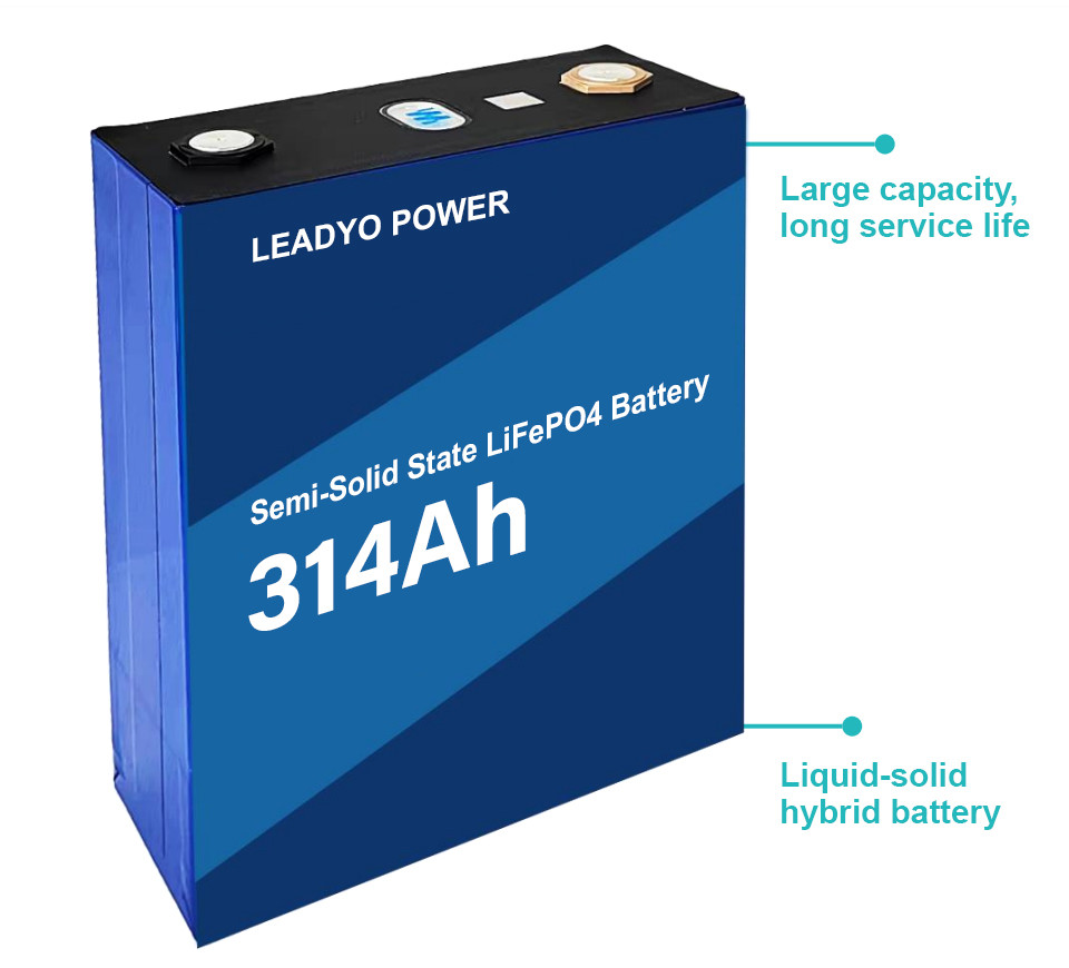 Semi Solid State SSS 12.8V 314Ah LiFePO4 Battery Pack 12V 200AMP BMS LFP Batteries