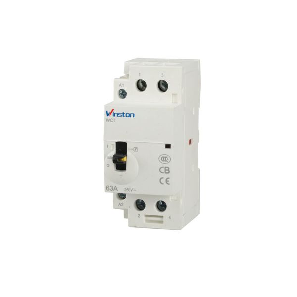 Modular Homes 2NO 24V Electrical 63A Manual 2 Pole Building Contactor / magnetic