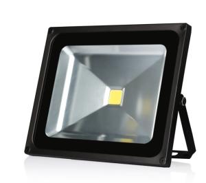 China COB IP65 50W Waterproof LED Flood Lights Classic Black Color Aluminum Housing factory