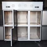 Stainless steel six door meat ice cream fresh-keeping freezer