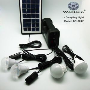 BN-8017 Mult-function USB Solar Panel Camping Lighter LED Torchlight