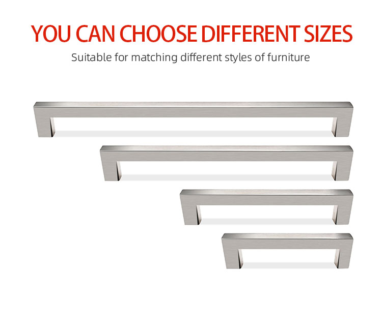 Stainless Steel Heavy Duty Cabinet Pull Door Handle in French Style for Cabinet Doors