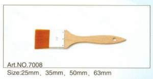China Best price good quality plastic or wooden handle pure chinese bristle paint brush No.7008 factory